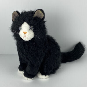Ty Classics Collection Beanie Shadow the Black and White Cat 11" Plush Kitty